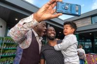 Take a look at TV Chef Ainsley Harriott greeting delighted fans in Lancashire