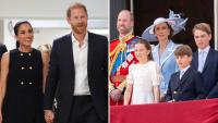 Prince Harry and Meghan's UK move risks Archie and Lilibet 'overshadowing' cousin George as comparison moves to the next generation