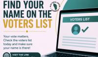 ANNOUNCEMENT: Electoral Office update of electors list
