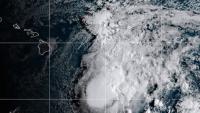 Satellite images show Tropical Storm Moke advancing toward Hawaii as winds strengthen