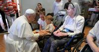 ‘You are home’: Pope Leo XIV meets with sick, disabled residents at Rimini