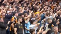 ‘This is cringe’ say fans as gloating Hull fans perform ‘mauled by the Tigers’ celebration during win over Man Utd