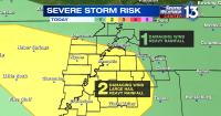 Severe Weather Day declared as Severe Thunderstorm Watch issued for all of Mid-South until 10 pm
