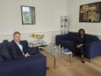 Minister Plenipotentiary Arrindell Receives Courtesy Visit from Kunst