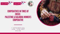 CICOPA webinar to highlight Palestine’s Co-op Movement