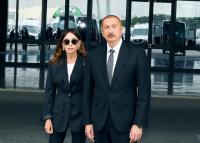 Presidents and First Ladies of Azerbaijan and Uzbekistan posed for joint photograph at Kuksaroy State Residence