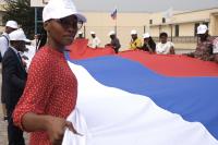 Capital of Congo unfurls the largest Russian flag in Africa