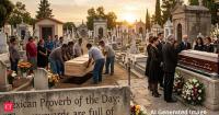 Mexican Proverb of the Day: “The graveyards are full of the clean and...” A lesson on moderation