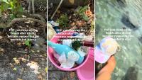 Florida diver's 60-second beach cleanup spotlights true scale of beach trash issue