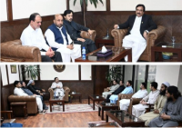 Syedaal Khan meets parliamentarians,civil society, business representatives