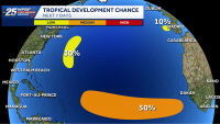 National Hurricane Center tracks three systems in the Atlantic