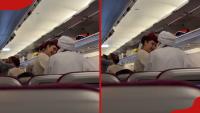 Qatar Airways flight attendant wins hearts for caring for elderly passenger mid-flight