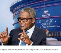 Economy5 seconds ago US-Iran War Boosts Dangote’s Fortune by $5bn By Adedapo Adesanya Africa’s richest man, Mr Aliko Dangote, has seen his fortune increase by more than $5 billion since...