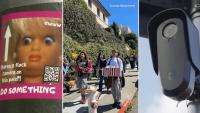 Group protests outside SF cryptocurrency billionaire's home over Flock cameras, surveillance use