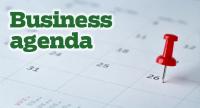 Business Agenda for September 20