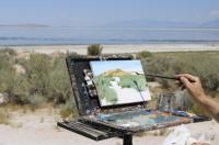 Meet the Utah artist painting the Great Salt Lake every day for a year