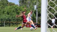 Women's soccer blows out South Carolina State off of historic hat-trick in home opener