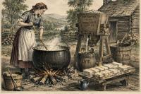 West Virginians once made soap from ashes and meat scraps—and it could take your skin off