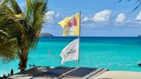 In Saint Barthélemy, a solar beach shack powers watersports and a live weather dashboard