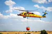 Romanian firefighters, Black Hawk helicopter deploy to Serbia to fight wildfires