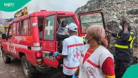 At least 30 people killed after rubbish mound collapses on homes in Guinea's capital Conakry