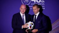 Ceferin dismisses FIFA bid as Infantino woos poorer associations