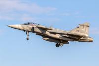 Hungarian Gripen fighter jet crashes at Szolnok military base