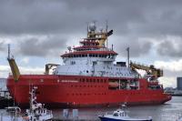 RRS Sir David Attenborough in Reykjavík Harbor