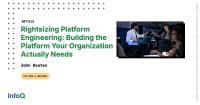 Article: Rightsizing Platform Engineering: Building the Platform Your Organization Actually Needs