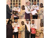 President Droupadi Murmu received credentials from newly appointed envoys