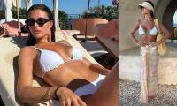 TOWIE's Chloe Lewis sizzles in a white bikini in more snaps from PDA-packed Marbella holiday with former co-star Dan Edgar after going public with their romance