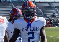 East St. Louis defeats Mount Carmel in showdown of Illinois state powers.