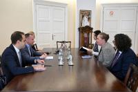 Jović Meets with Head of Political Section at U.S. Embassy