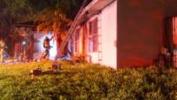 Palm Beach County Fire Rescue work to rescue cats from house fire