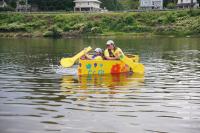 Cardboard Boats Race on the Delaware in Port Jervis