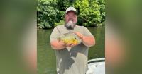 Man catches record-breaking pumpkinseed sunfish in West Virginia