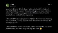 Bitcoin Core Dev Warns Bitcoin Payments Vanish at Bitcoin Beach
