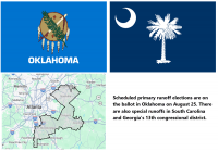 Live Runoff Results: South Carolina U.S. Senate, Georgia U.S. House, Oklahoma Governor