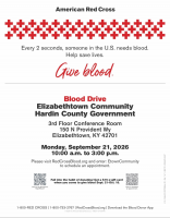 County Government to host Red Cross Blood Drives