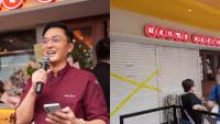 Actor Mat Yeung’s Malaysia roast meat restaurant temporarily closed 10 days after opening