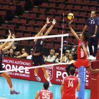 Puerto Rico tops Dominican Republic in 4 sets in Final Six opener