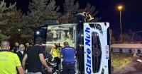 Horror bus crash in tourist hotspot with entire vehicle flipped and '39 injured'
