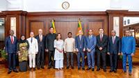 Eleven new envoys present credentials to President