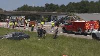 Two Injured After Construction Equipment Strikes Alabama Overpass, Causing Damage