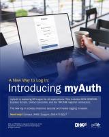 Set up myAuth now to avoid delays accessing health information