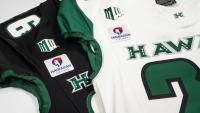 Football jersey patches debut in historic UH Athletics, Hawaiian Airlines partnership
