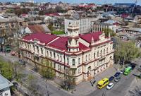 Russian Drone Strike Causes A Fire At The Kherson Regional Art Museum In Ukraine