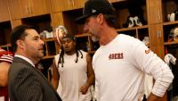 49ers coach Kyle Shanahan has business-as-usual approach to Jed York situation