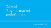 Buyer’s market, seller’s rules