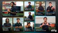 Sling TV Teams Up with Nine College Football Standouts to Help Fans Watch Football on Their Terms This Season 